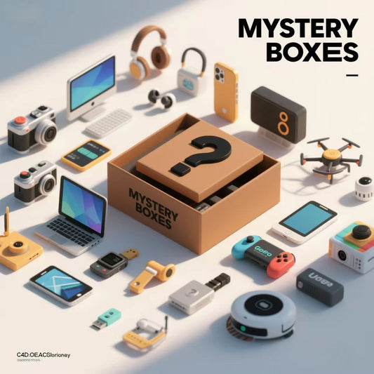 Electronics Mystery Box – 50 High-Tech Gadgets & Surprises for Adults and Teens | Lucky Blind Box Gift for Holidays, Family & Friends