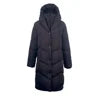 Women’s Sustainable Winter Long Coat – Double Mock Layer Eco-Friendly Warm Jacket with Rain Resistance