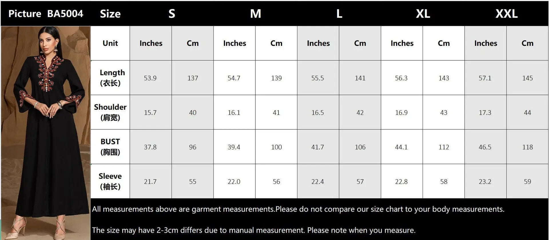 S-XXL Moroccan Abaya for Women – Diamond Embellished Long Maxi Muslim Dress, Dubai Kaftan Evening Gown, Eid Ramadan Jalabiya
