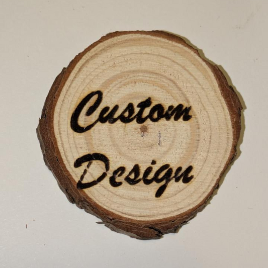 Personalized Wooden Engraved Coasters – Custom Laser Engraved Wood Slices for Gifts & Decor