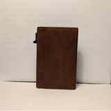 1pc Side Push Pop Up Card Holder, Thin RFID Blocking Card Case, Can Hold 9 Cards