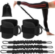 Ankle Resistance Bands Set for Working Out, Ankle Bands for Glute Kickbacks Double D-Ring Exercise Bands Glutes Workout Equipment with Adjustable Ankle Straps Home Gym for Women Men Leg Butt Training