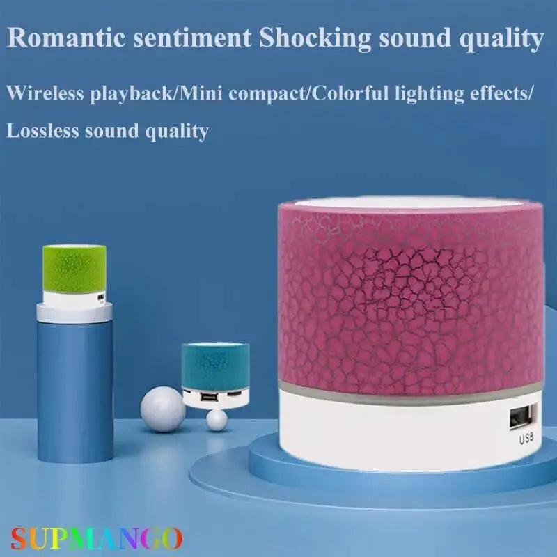 Dazzling Crack LED Wireless Bluetooth Subwoofer Speaker for Cars