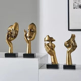 Modern Abstract Figurines Office Desk Decoration Accessories Figure Statue Modern Art Home Bedroom Living Room Interior Decor
