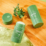 Green Tea Cleansing Stick Mask Face Clean Mask Shrink Pores Smoothing Skincare Moisturizing Deep Cleansing Mask Skin Care