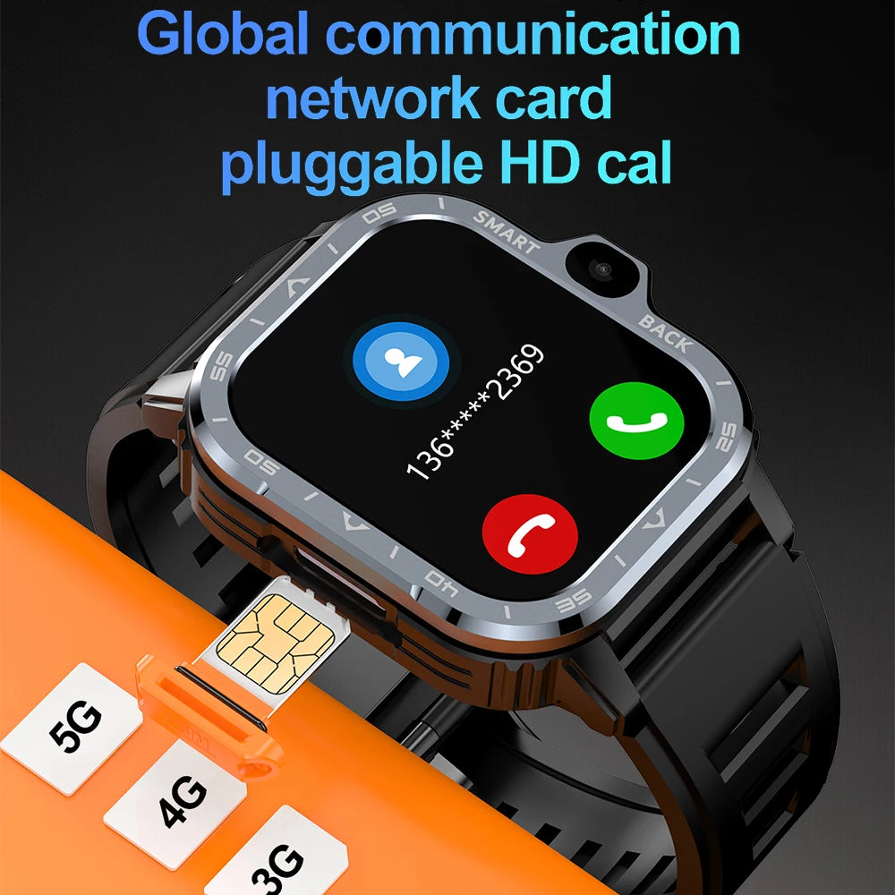 Valdus PGD Android Smart Watch for Men – 4G SIM GPS Smartwatch with Dual HD Cameras, 16GB/64GB Storage, NFC, WiFi & Fast Internet Access