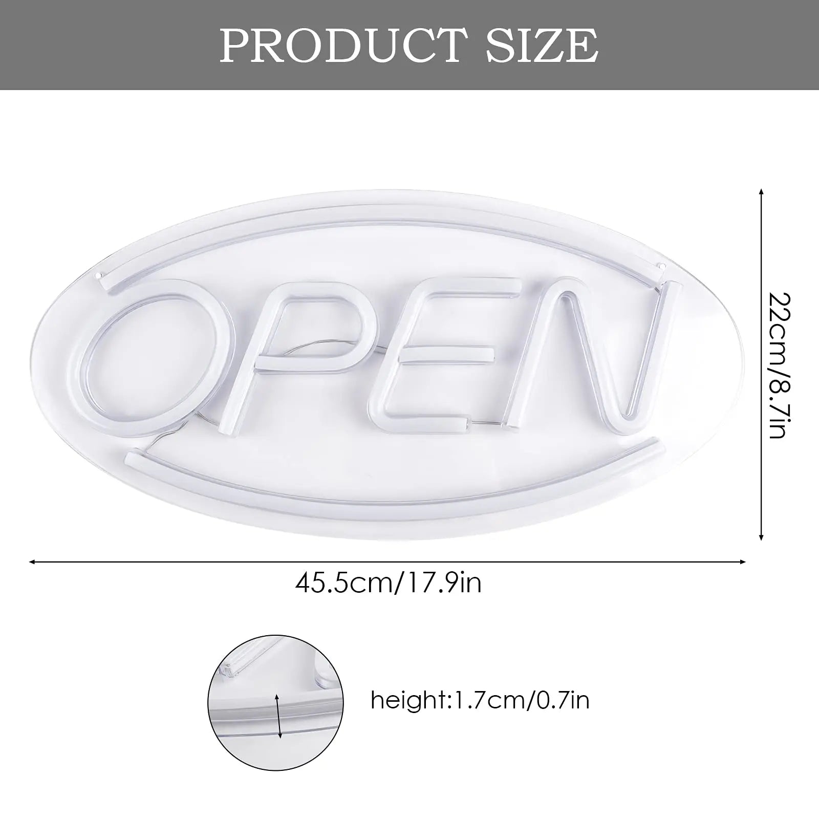 Business Sign Open Neon Sign LED Night Light Hanging Window Shop Cafe Bar Restaurant Decoration Personalized Custom Neon Lamp