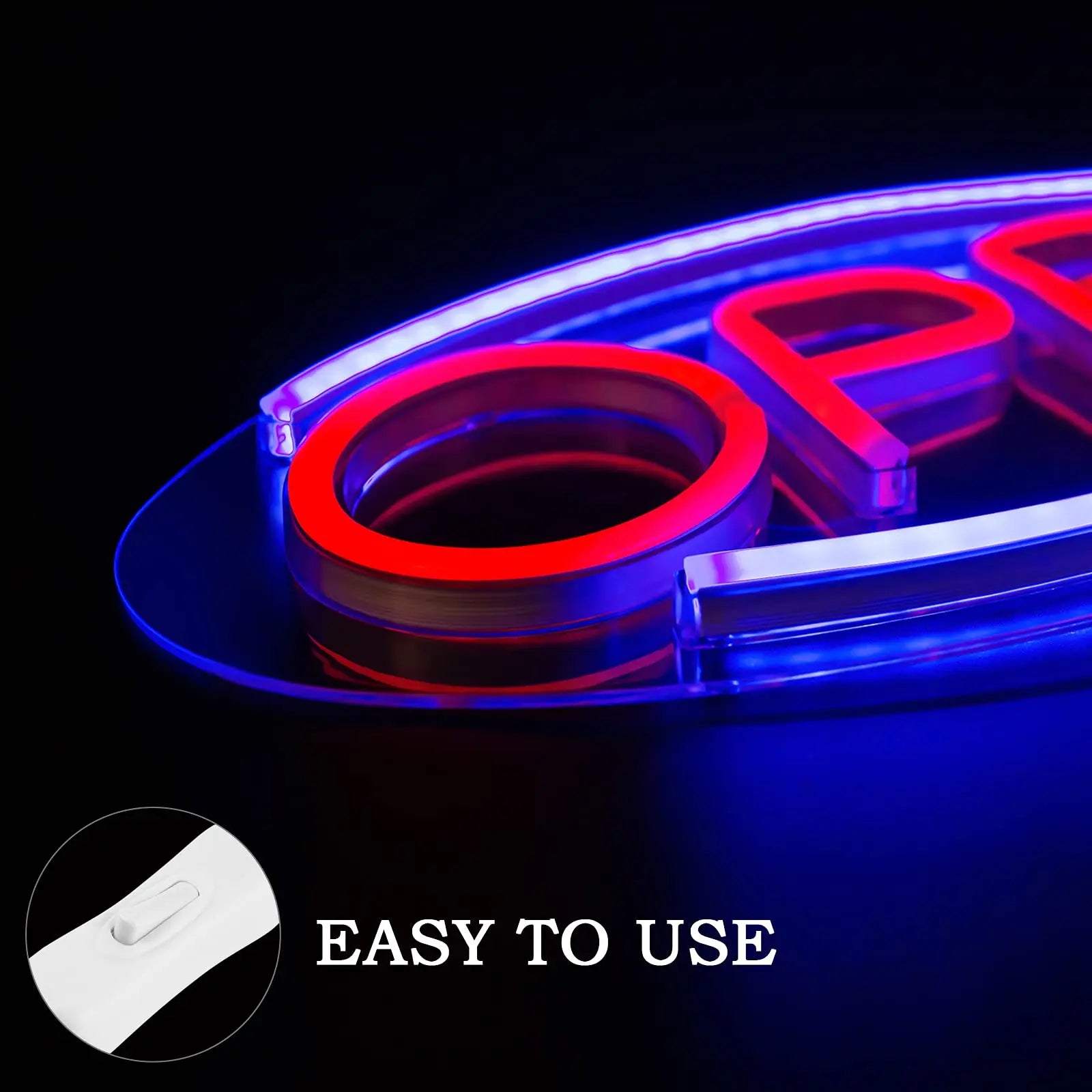 Business Sign Open Neon Sign LED Night Light Hanging Window Shop Cafe Bar Restaurant Decoration Personalized Custom Neon Lamp