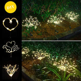 1/2/4Pcs Solar LED Firework Fairy Light Outdoor Garden Decoration Lawn Pathway Light For Patio Yard Party Christmas Wedding