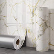 1 roll marble thick foam imitation ceramic tile self-adhesive wallpaper bedroom wallpaper bathroom waterproof wall sticker
