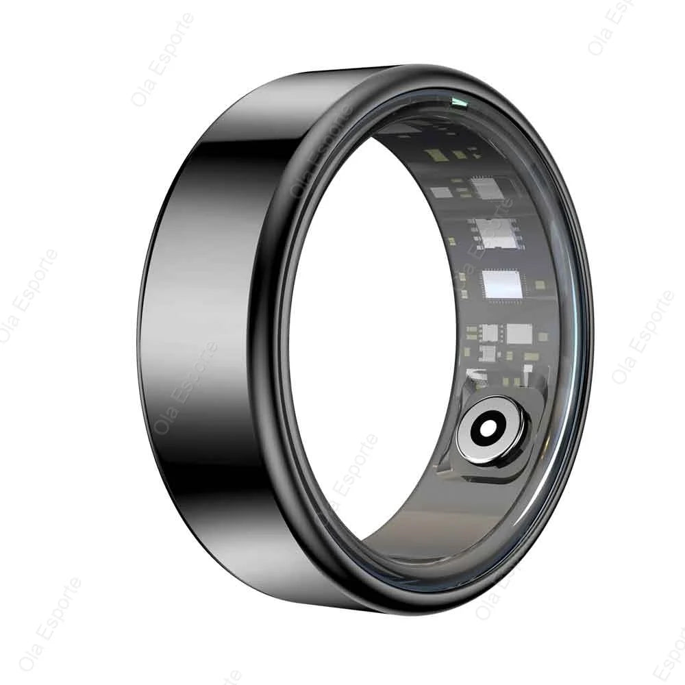 2025 Bluetooth Smart Ring – Heart Rate, Blood Oxygen & Sleep Monitor, Camera Control, 5ATM Waterproof Fitness Smart Ring for Men & Women