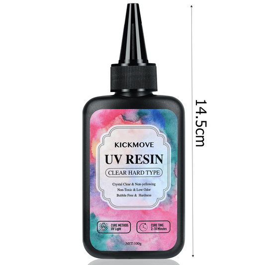 300g Upgraded Clear UV Resin – Hard Type, Crystal Clear Premixed UV Epoxy Resin for Fast Curing, Jewelry Casting, Coating & DIY Craft Projects