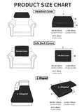 Thick Jacquard Sofa Cushion Cover Removable Machine Washable Furniture Protector Stretchable Office Living Room Home Decoration