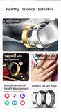 2025 Bluetooth Smart Ring – Heart Rate, Blood Oxygen & Sleep Monitor, Camera Control, 5ATM Waterproof Fitness Smart Ring for Men & Women