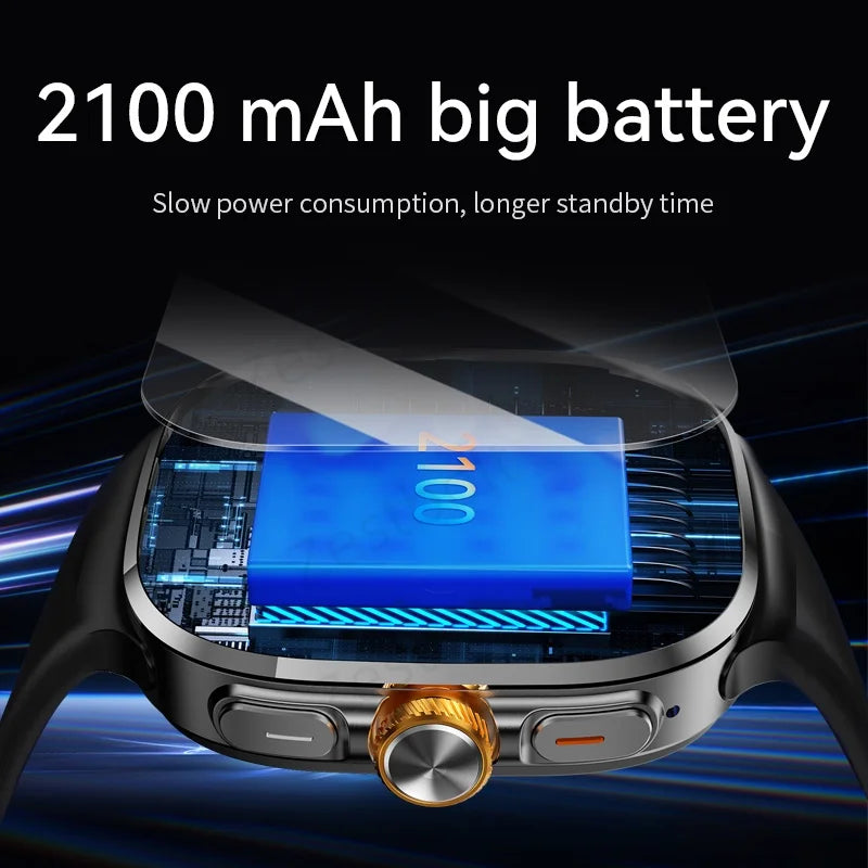 Original M99 5G Android Smartwatch – 2.4” AMOLED Display, 4G/5G SIM Card Support, GPS WiFi, 190° Rotating Camera, Android 10 Smart Watch with Game & Fitness Features