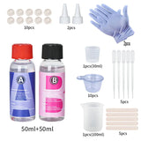 Crystal Clear Epoxy Resin Kit – High Gloss, Bubble-Free Casting & Coating Art Resin for DIY Crafts, Tumblers, Jewelry Making & Wood Projects