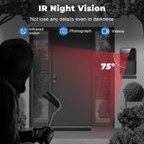 Tuya Smart WiFi Video Doorbell with Camera – Wireless HD Outdoor Security Door Bell, Motion Detection, IR Night Vision, Two-Way Audio & App Control (Works with Alexa & Google Home)