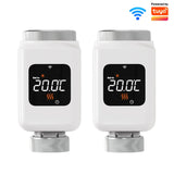 Tuya Smart WiFi Thermostatic Radiator Valve (TRV) – Programmable Temperature Controller with APP Remote Control, Compatible with Alexa & Google Home