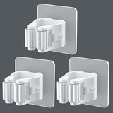 Multi-Purpose Hooks Adhesive Wall Hanging Mop Rack Broom Hanger Hook Kitchen Bathroom Organization Home Organizer Accessories