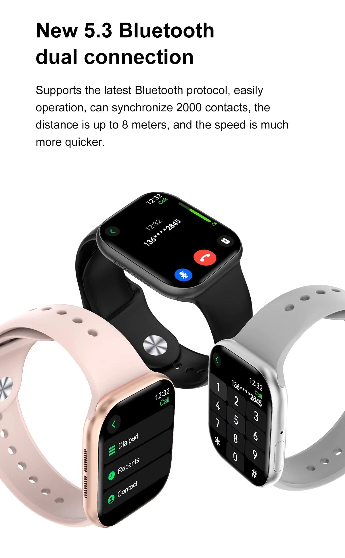 2025 Series 10 GPS Smart Watch – Bluetooth Call, Music & Video Playback, NFC, Waterproof Fitness Smartwatch Compatible with Android & iOS (Apple Watch 10 Style)