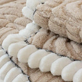 Thicken Plush Sofa Cover Winter Warm Non-slip Straight Couch Cushion Protector Cream Style Couch Slipcovers for Living Room