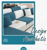 Thick Jacquard Sofa Cushion Cover Removable Machine Washable Furniture Protector Stretchable Office Living Room Home Decoration