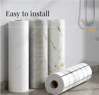 1 roll marble thick foam imitation ceramic tile self-adhesive wallpaper bedroom wallpaper bathroom waterproof wall sticker
