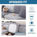 Thick Jacquard Sofa Cushion Cover Removable Machine Washable Furniture Protector Stretchable Office Living Room Home Decoration
