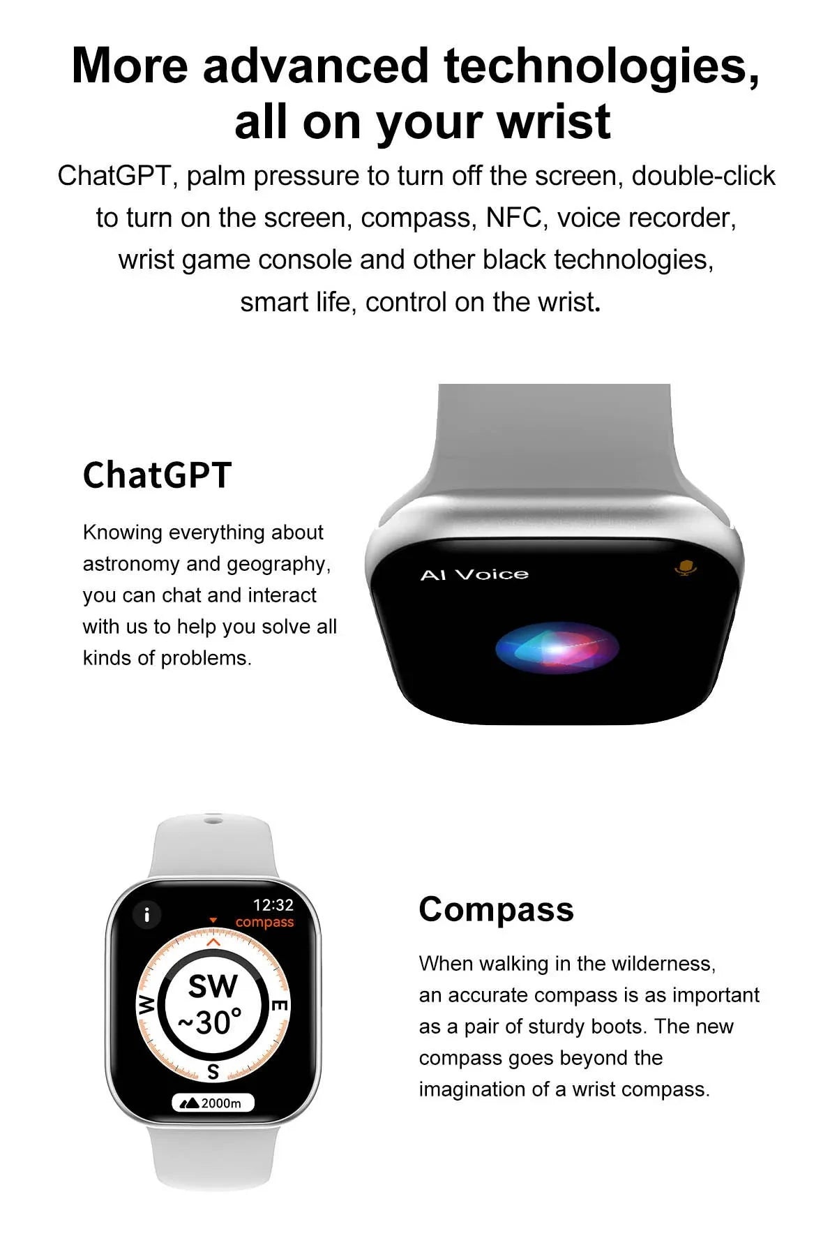 2025 Series 10 GPS Smart Watch – Bluetooth Call, Music & Video Playback, NFC, Waterproof Fitness Smartwatch Compatible with Android & iOS (Apple Watch 10 Style)