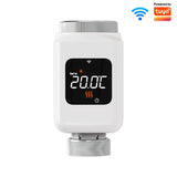 Tuya Smart WiFi Thermostatic Radiator Valve (TRV) – Programmable Temperature Controller with APP Remote Control, Compatible with Alexa & Google Home