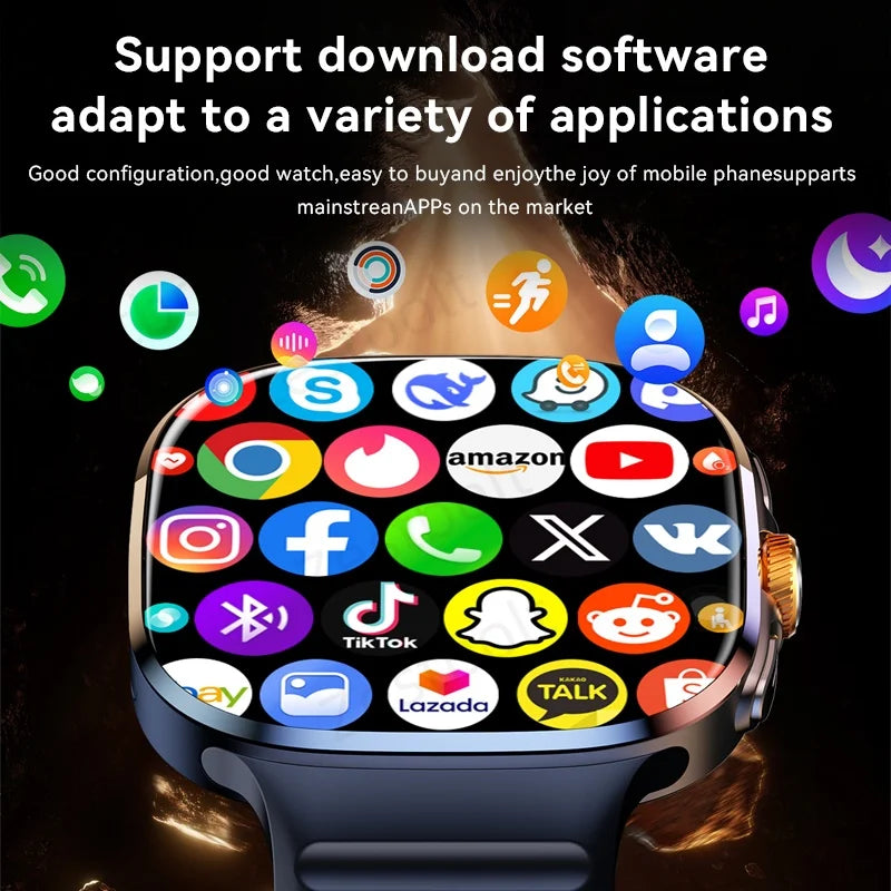 Original M99 5G Android Smartwatch – 2.4” AMOLED Display, 4G/5G SIM Card Support, GPS WiFi, 190° Rotating Camera, Android 10 Smart Watch with Game & Fitness Features