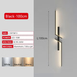 Modern Long Strip LED Wall Lamp – Remote Control Dimmable Wall Light for Living Room, Bedroom, Bedside & Home Interior Decoration
