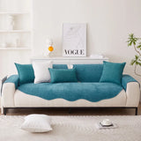 Chenille Non-slip Sofa Cushion Solid Color Sofa Cover Four Seasons Universal for Living Room Sofas 1PC All-Inclusive Towel 소파 쿠션