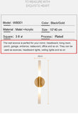 LED Bedroom Wall Lamp Wall Sconces Copper Line Pipe Acrylic Lampshade Indoor Lighting for Living Room Corridor Light Fixture