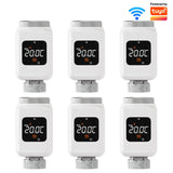 Tuya Smart WiFi Thermostatic Radiator Valve (TRV) – Programmable Temperature Controller with APP Remote Control, Compatible with Alexa & Google Home