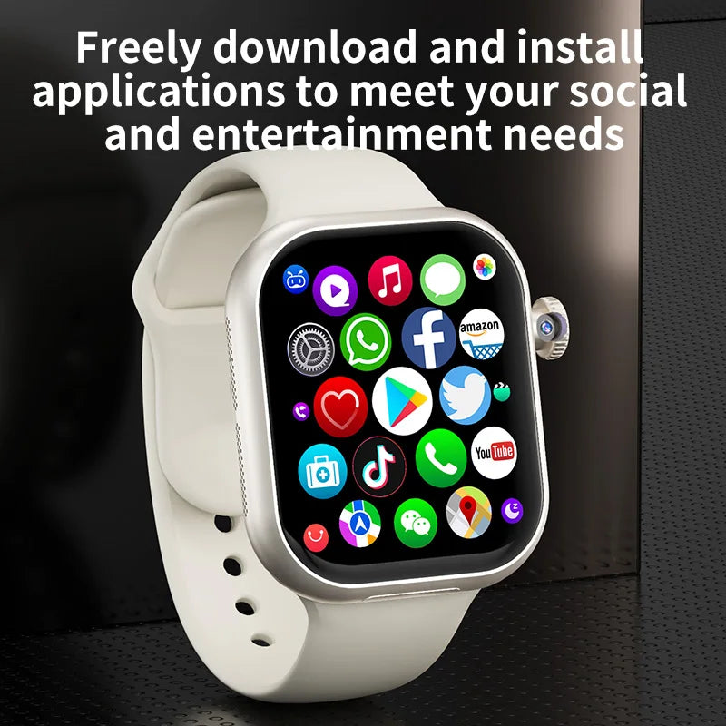 VP29 5G Android Smartwatch – 256GB Storage, 4G/5G LTE SIM, GPS, WiFi, 2.29” 490×580 AMOLED Display, 8MP Rotating Camera Smart Watch