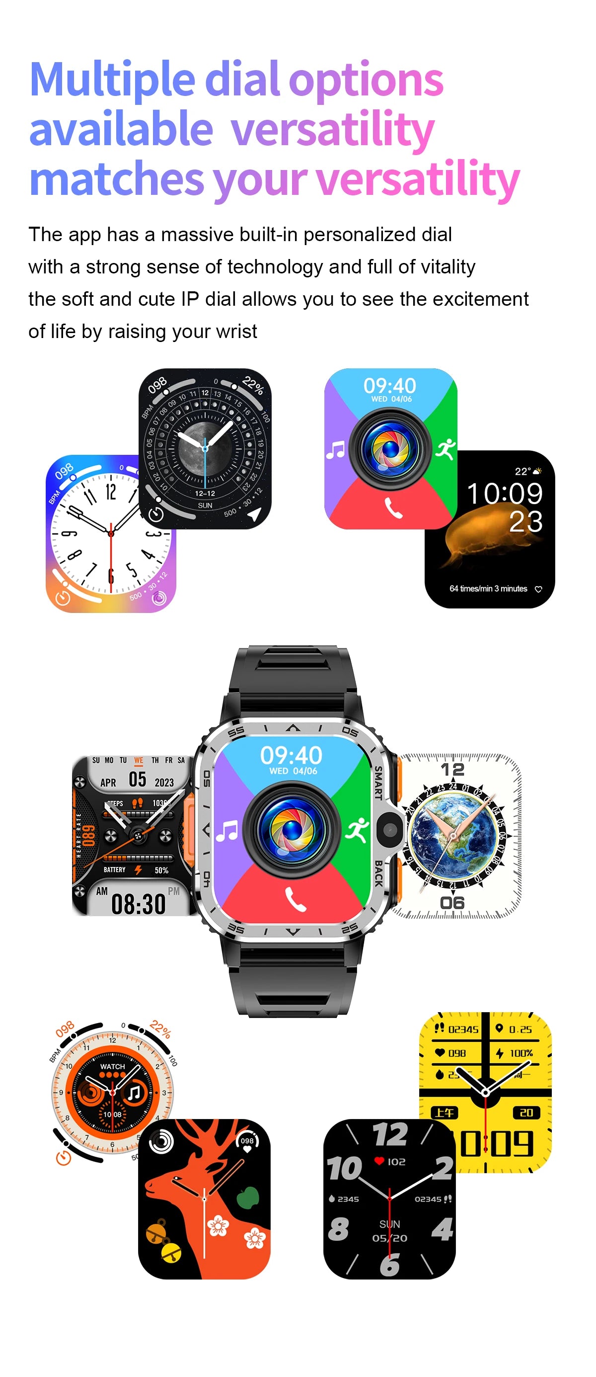 Valdus PGD Android Smart Watch for Men – 4G SIM GPS Smartwatch with Dual HD Cameras, 16GB/64GB Storage, NFC, WiFi & Fast Internet Access