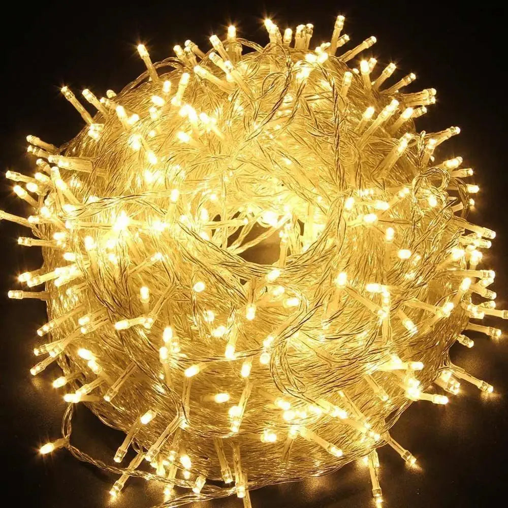 LED Garland String Lights 10M–100M – Waterproof Fairy Lights for Christmas Tree, Wedding, Party, Home & Outdoor Decoration (220V EU Plug)