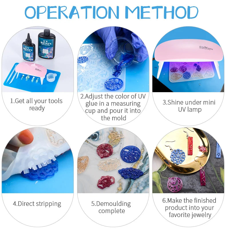 100g/250g Clear UV Resin Hard Type – One-Minute Fast Curing Epoxy Resin Glue for Casting Molds, Jewelry, Coating & DIY Crafts (UV/Solar Cure)