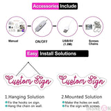 Custom Neon Sign Led Name Light for Kids Name Custom Signs Teenage Gift Led Neon Sign for Wall Decor Bedroom Decor Personalized