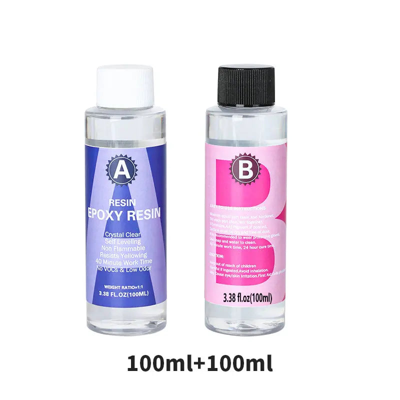 Crystal Clear Epoxy Resin Kit – High Gloss, Bubble-Free Casting & Coating Art Resin for DIY Crafts, Tumblers, Jewelry Making & Wood Projects