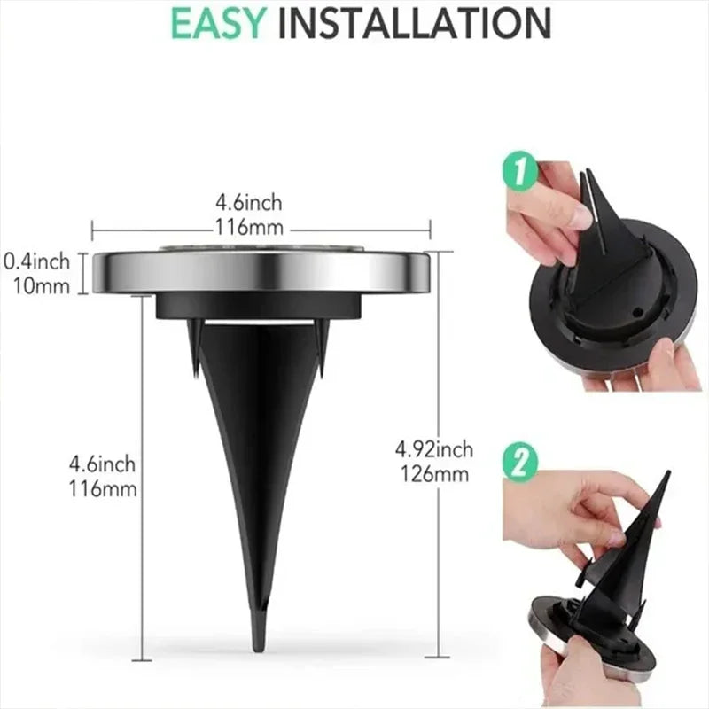 1/4/8Pcs Solar Lights Outdoor 8/20LEDs Disk Underground Lamp Spotlight Buried Solar Light for Home Garden Lawn Yard Decoration