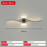 Modern Long Strip LED Wall Lamp – Remote Control Dimmable Wall Light for Living Room, Bedroom, Bedside & Home Interior Decoration