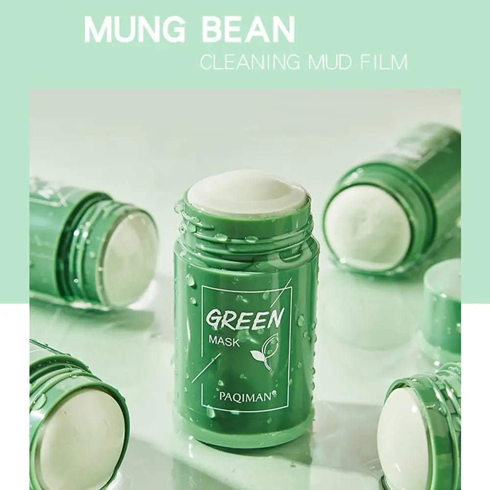 Green Tea Cleansing Stick Mask Face Clean Mask Shrink Pores Smoothing Skincare Moisturizing Deep Cleansing Mask Skin Care