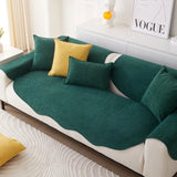 Chenille Non-slip Sofa Cushion Solid Color Sofa Cover Four Seasons Universal for Living Room Sofas 1PC All-Inclusive Towel 소파 쿠션