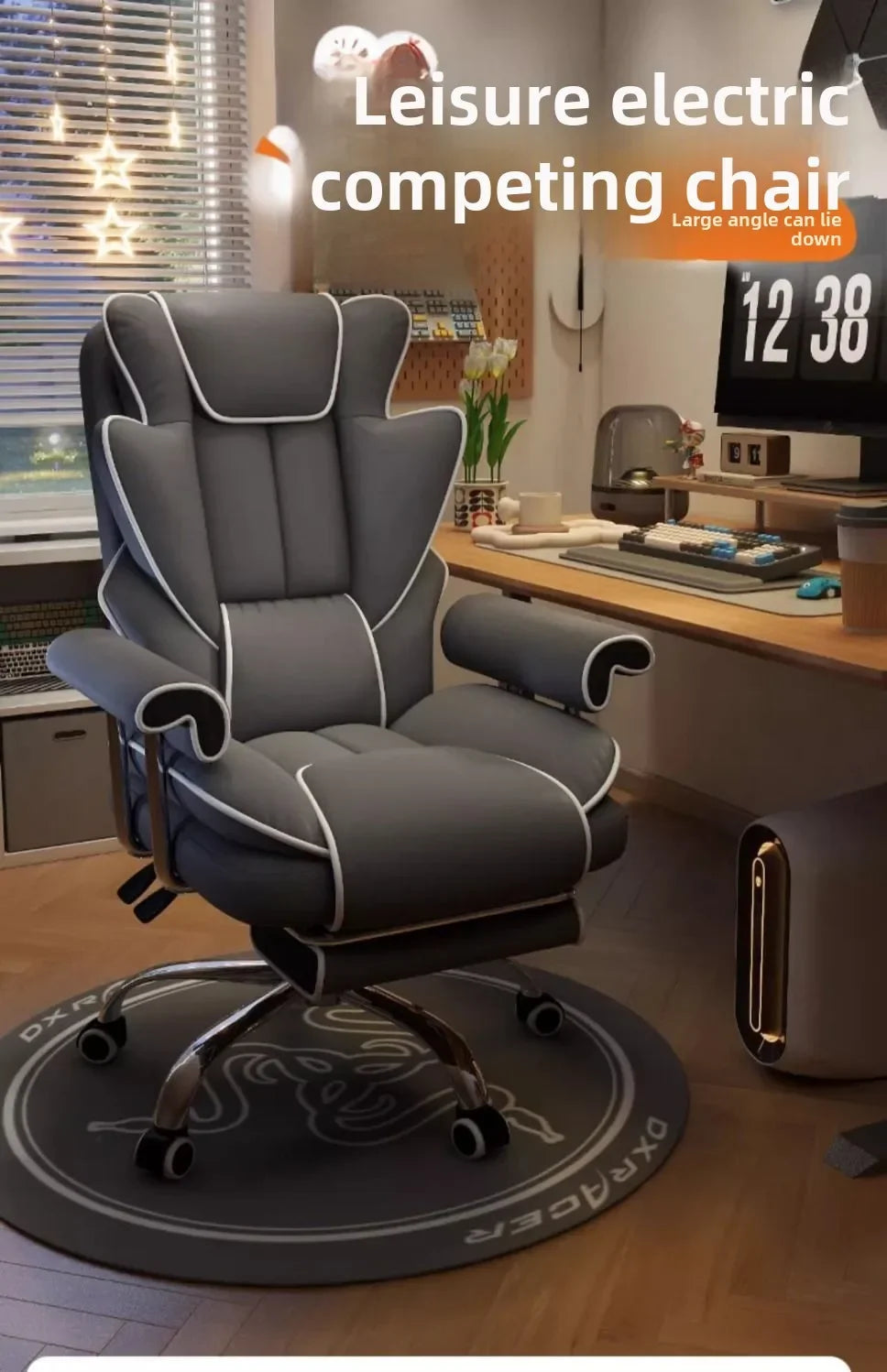 Gaming Chair Boys Comfortable Sedentary Home Computer Game Sofa Office  Study Backrest Reclining