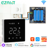 Tuya Smart WiFi Thermostatic Radiator Valve (TRV) – Programmable Temperature Controller with APP Remote Control, Compatible with Alexa & Google Home