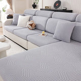 Thick Jacquard Sofa Cushion Cover Removable Machine Washable Furniture Protector Stretchable Office Living Room Home Decoration