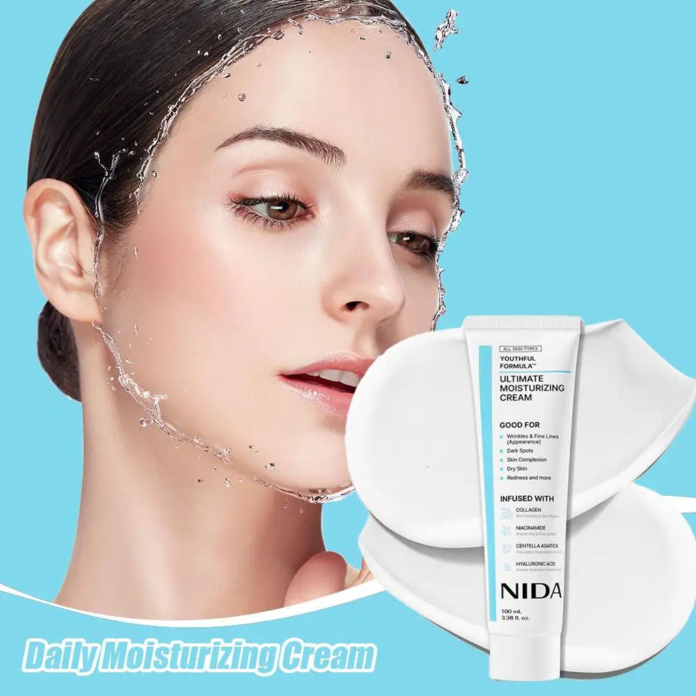 100ml Korea Moisturizing Ultimate Cream Daily Facial Skin Care Pores Repair Redness Essence Serum Rejuvenating Facial Skin