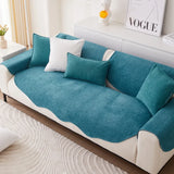 Chenille Non-slip Sofa Cushion Solid Color Sofa Cover Four Seasons Universal for Living Room Sofas 1PC All-Inclusive Towel 소파 쿠션